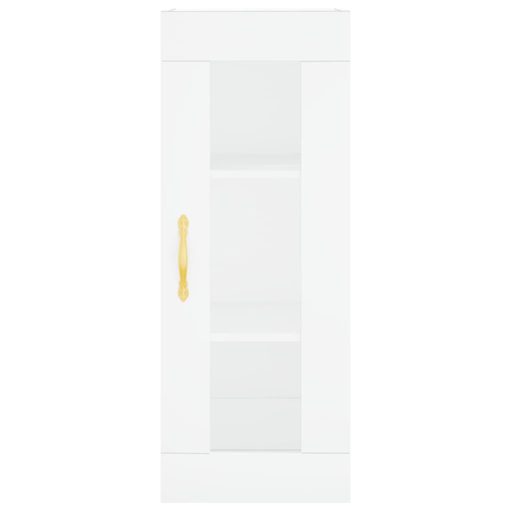 vidaXL Ντουλάπι Λευκό 34,5 x 34 x 180 εκ. από Επεξεργασμένο Ξύλο