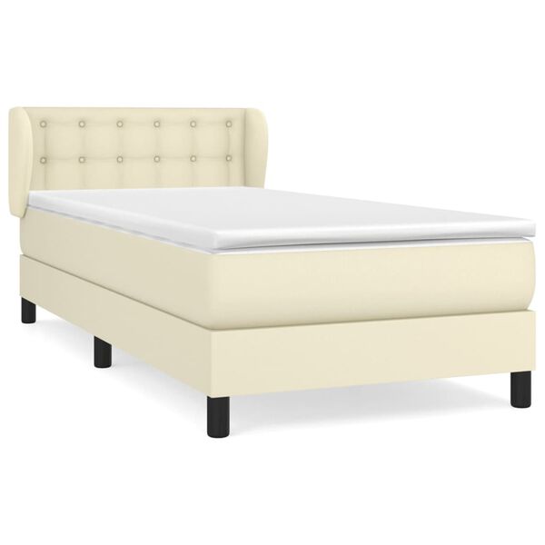 vidaXL &Kappa;&rho;&epsilon;&beta;ά&tau;&iota; Boxspring &mu;&epsilon; &Sigma;&tau;&rho;ώ&mu;&alpha; &Kappa;&rho;&epsilon;&mu; 90x200 &epsilon;&kappa;. &alpha;&pi;ό &Sigma;&upsilon;&nu;&theta;&epsilon;&tau;&iota;&kappa;ό &Delta;έ&rho;&mu;&alpha;