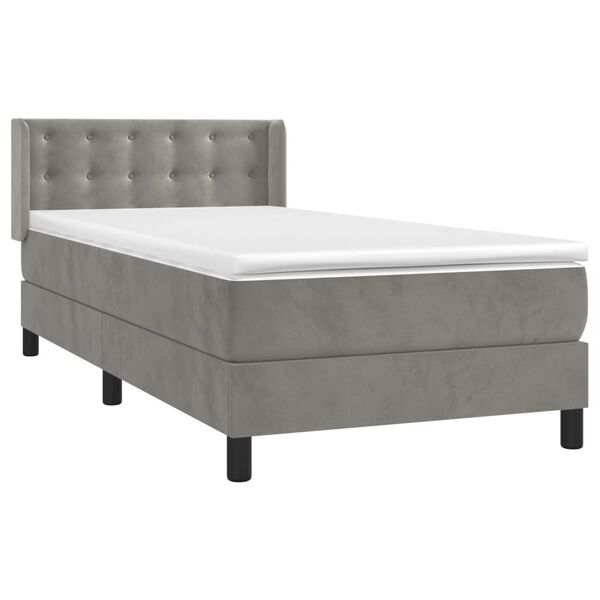 vidaXL &Kappa;&rho;&epsilon;&beta;ά&tau;&iota; Boxspring &mu;&epsilon; &Sigma;&tau;&rho;ώ&mu;&alpha; &Alpha;&nu;&omicron;&iota;&chi;&tau;ό &Gamma;&kappa;&rho;&iota; 80x200 &epsilon;&kappa;. &Beta;&epsilon;&lambda;&omicron;ύ&delta;&iota;&nu;&omicron;