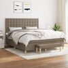 vidaXL &Kappa;&rho;&epsilon;&beta;ά&tau;&iota; Boxspring &mu;&epsilon; &Sigma;&tau;&rho;ώ&mu;&alpha; Taupe 160x200 &epsilon;&kappa;. &Upsilon;&phi;&alpha;&sigma;&mu;ά&tau;&iota;&nu;&omicron;