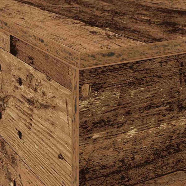 vidaXL Σκελετός Κρεβατιού Παλαιό ξύλο 200 x 200 x 31.5 εκ.