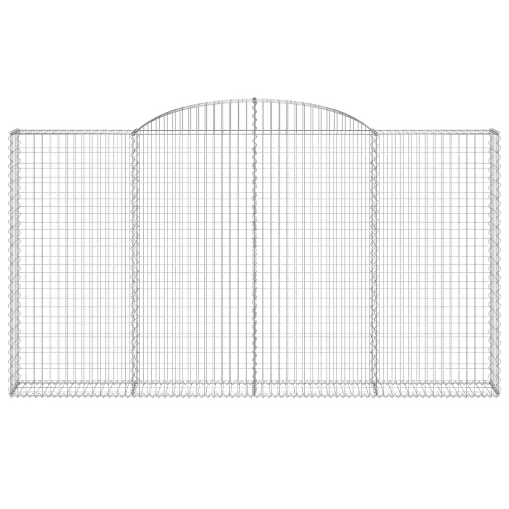 vidaXL Συρματοκιβώτια Τοξωτά 11 τεμ. 300x30x160/180 εκ. Γαλβαν. Ατσάλι