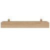 vidaXL Ράφια Τοίχου 2 τεμ. 60 x 15 x 4 εκ. από Μασίφ Ξύλο Teak