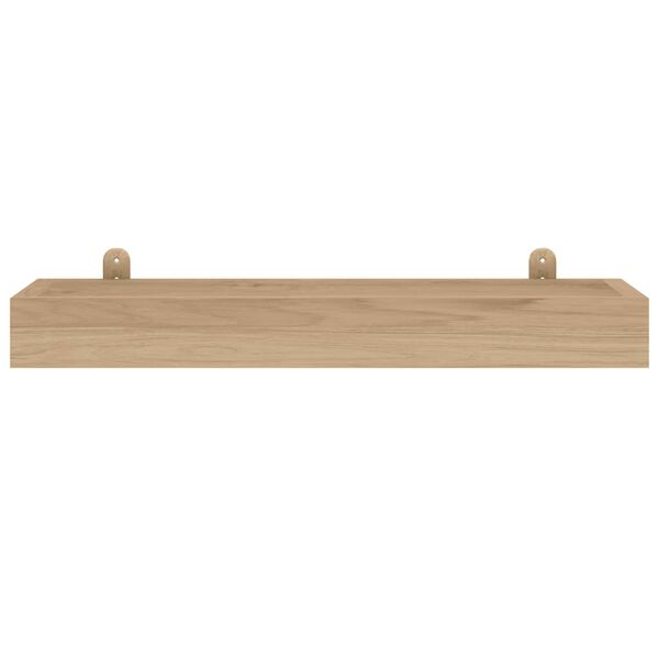 vidaXL Ράφια Τοίχου 2 τεμ. 60 x 15 x 4 εκ. από Μασίφ Ξύλο Teak