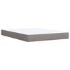 vidaXL &Kappa;&rho;&epsilon;&beta;ά&tau;&iota; Boxspring &mu;&epsilon; &Sigma;&tau;&rho;ώ&mu;&alpha; Taupe 140x200 &epsilon;&kappa;. &Upsilon;&phi;&alpha;&sigma;&mu;ά&tau;&iota;&nu;&omicron;
