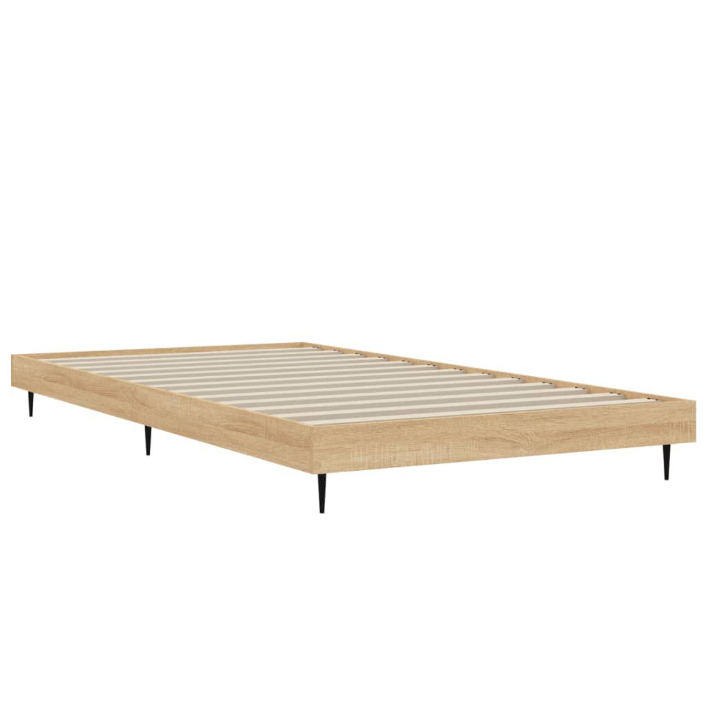 vidaXL Πλαίσιο Κρεβατιού Χωρ. Στρώμα Sonoma Δρυς 100x200εκ Επ. Ξύλο