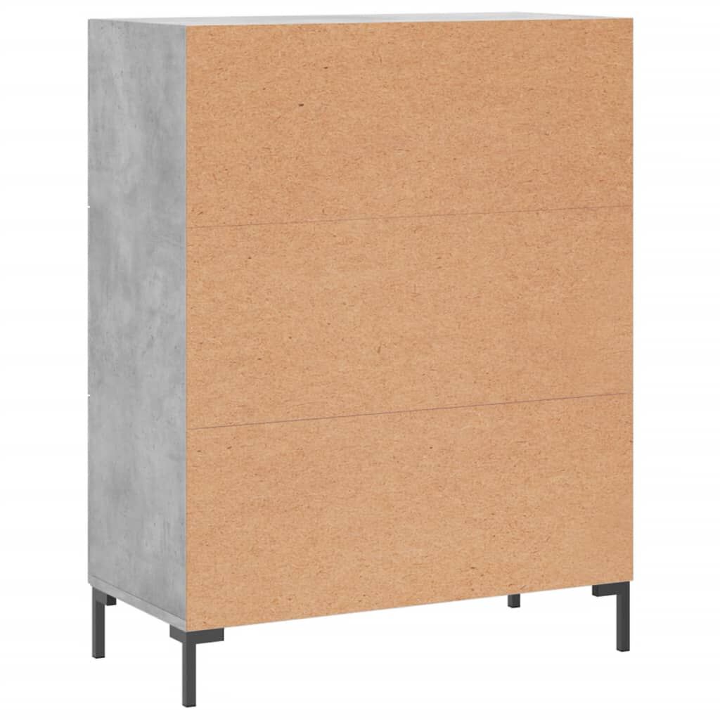 vidaXL Ντουλάπι Γκρι Σκυροδέματος 69,5x34x90 εκ. Επεξεργασμένο Ξύλο