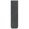 vidaXL Βιβλιοθήκη/Διαχωριστικό Χώρου Γκρι 40x35x135 εκ. Μασίφ Πεύκο