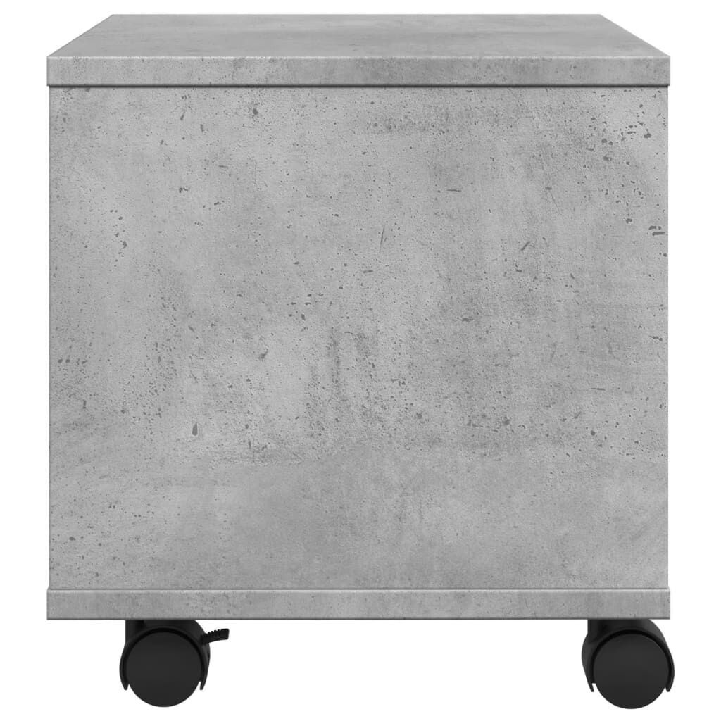 vidaXL Βάση Εκτυπωτή με Ρόδες Γκρι Σκυρ. 41x32x34,5 εκ.