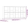 vidaXL Ραφιέρα/Βιβλιοθήκη Sonoma Δρυς 66x30x130 εκ. από Επεξ. Ξύλο
