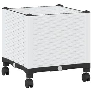 vidaXL &Kappa;ή&pi;&omicron;&sigmaf; &Gamma;&lambda;&alpha;&sigma;&tau;&rho;ά&kappa;&iota; &mu;&epsilon; &Rho;&omicron;&delta;ά&kappa;&iota;&alpha; &Lambda;&epsilon;&upsilon;&kappa;ό 40 x 40 x 44 cm PP