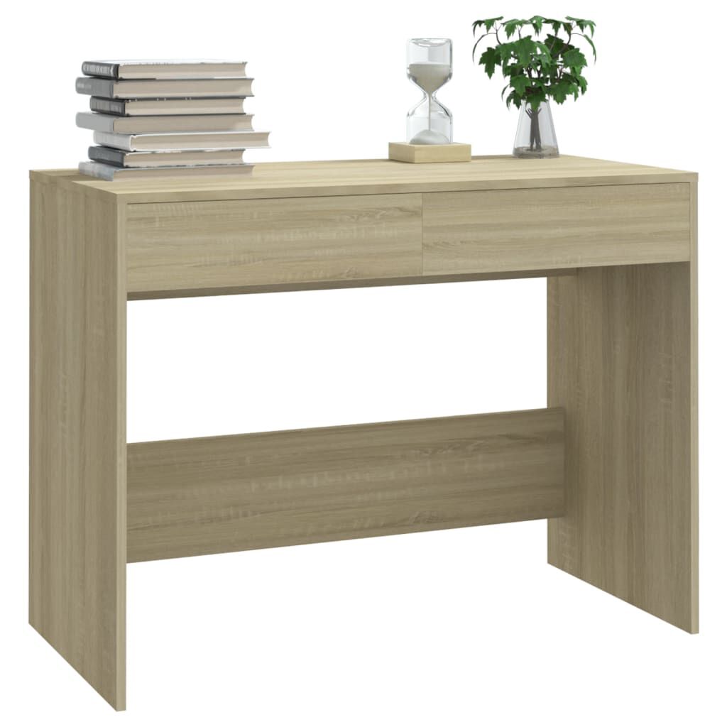 vidaXL Γραφείο Sonoma Δρυς 101x50x76,5 εκ. από Επεξεργασμένο Ξύλο