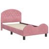 vidaXL Κρεβάτι Παιδικής Κρεβατοκάμαρας με Κεφαλάκι Ροζ 80 x 160 cm