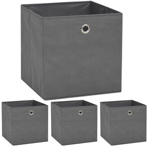 vidaXL &Kappa;&omicron;&upsilon;&tau;&iota;ά &Alpha;&pi;&omicron;&theta;ή&kappa;&epsilon;&upsilon;&sigma;&eta;&sigmaf; 4 &tau;&epsilon;&mu;. &Gamma;&kappa;&rho;&iota; 32x32x32 &epsilon;&kappa;. Ύ&phi;&alpha;&sigma;&mu;&alpha; Non-woven