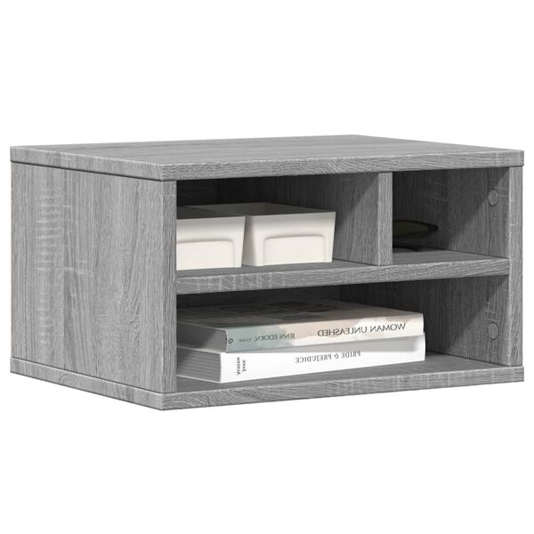 vidaXL Βάση Εκτυπωτή Γκρι Sonoma 40x32x22,5 εκ. από Επεξεργασμένο Ξύλο