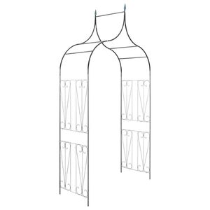 Αψίδα Κήπου για Αναρριχώμενα Φυτά με Μυτερό Σχέδιο Σκούρο Πράσινο