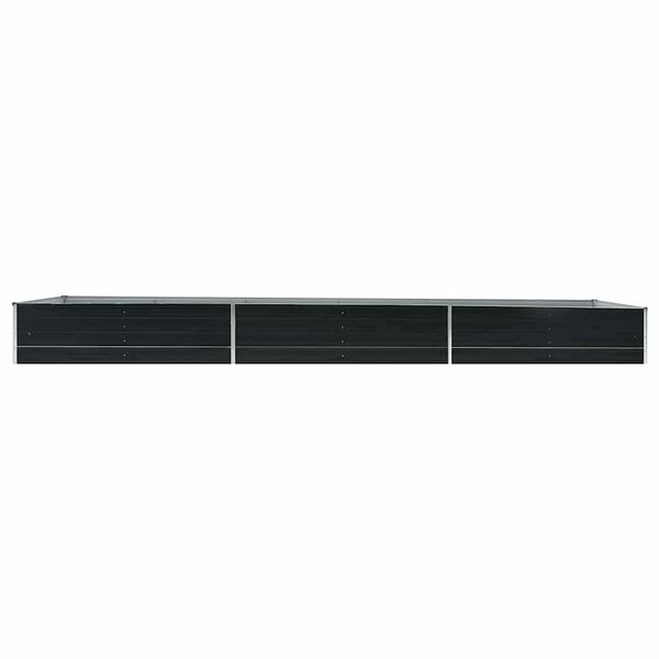 vidaXL Ζαρντινιέρα Υπερυψωμένη Ανθρακί 480x80x45 εκ. Γαλβαν. Χάλυβας