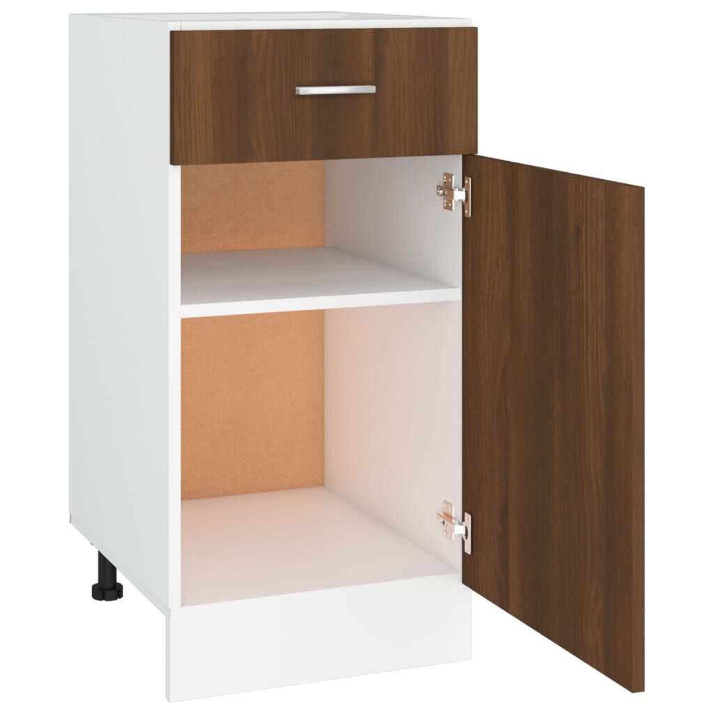 vidaXL Έπιπλο Με Συρτάρι Lyon Καφέ Δρυς 40 x 46 x 81,5εκ.