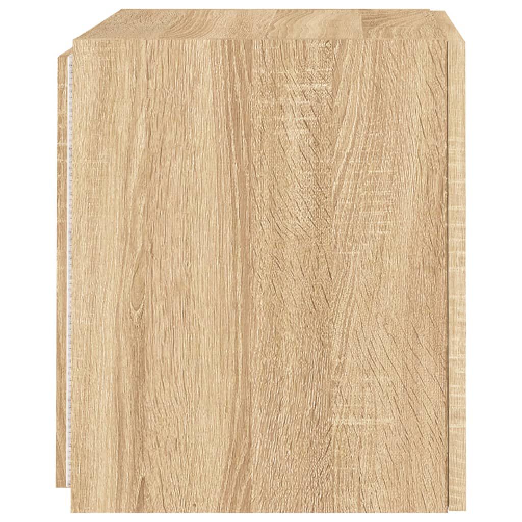 vidaXL Έπιπλο Τοίχου Τηλεόρασης με LED Sonoma Δρυς 40,5x35x40 εκ.