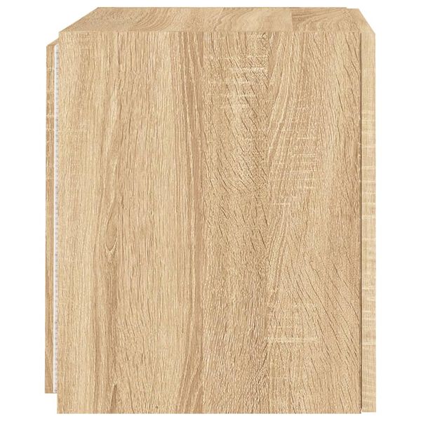 vidaXL Έπιπλο Τοίχου Τηλεόρασης με LED Sonoma Δρυς 40,5x35x40 εκ.