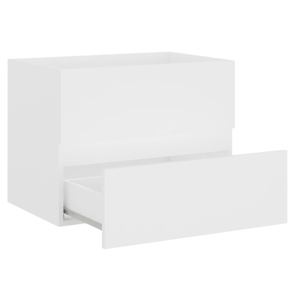 vidaXL Ντουλάπι Νιπτήρα Λευκό 60x38,5x45 εκ. από Επεξεργασμένο Ξύλο