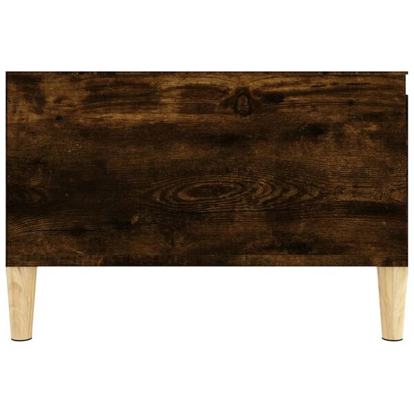 vidaXL Τραπεζάκι Σαλονιού Καπνιστή Δρυς 55x55x36,5εκ. Επεξεργασμ. Ξύλο