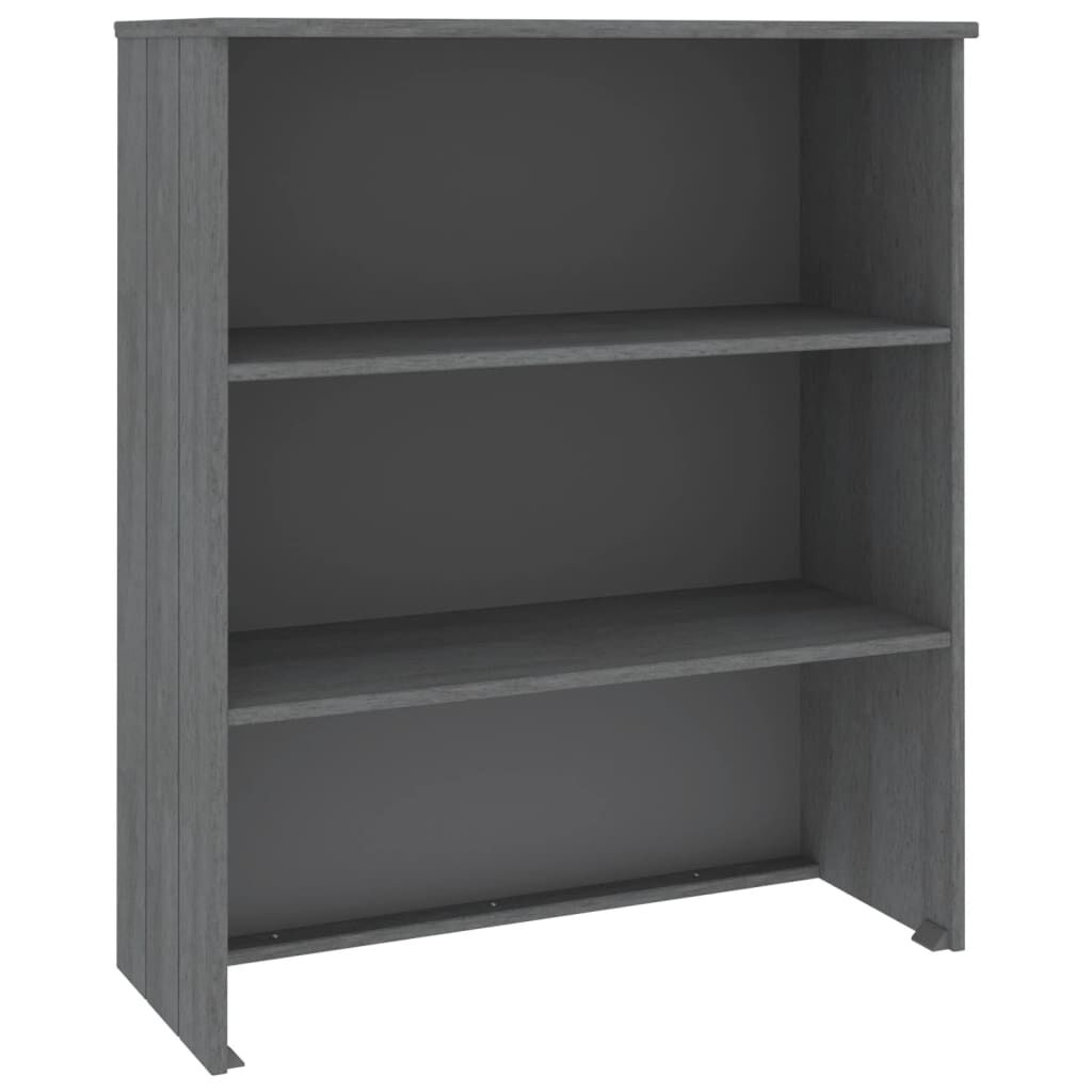 vidaXL Πάνω Μέρος Ντουλαπιού HAMAR Γκρι 85x35x100 εκ. Μασίφ Πεύκο
