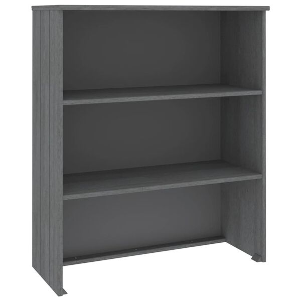 vidaXL Πάνω Μέρος Ντουλαπιού HAMAR Γκρι 85x35x100 εκ. Μασίφ Πεύκο