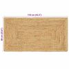 vidaXL Χαλί Μπεζ 60 x 110 cm Γιούτα