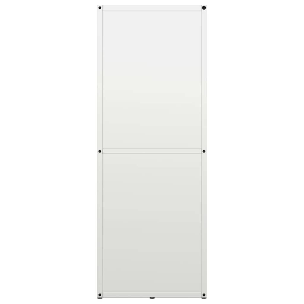 vidaXL Ράφι Καυσόξυλων Λευκό 40x30x80 εκ. Χάλυβας ψυχρής έλασης