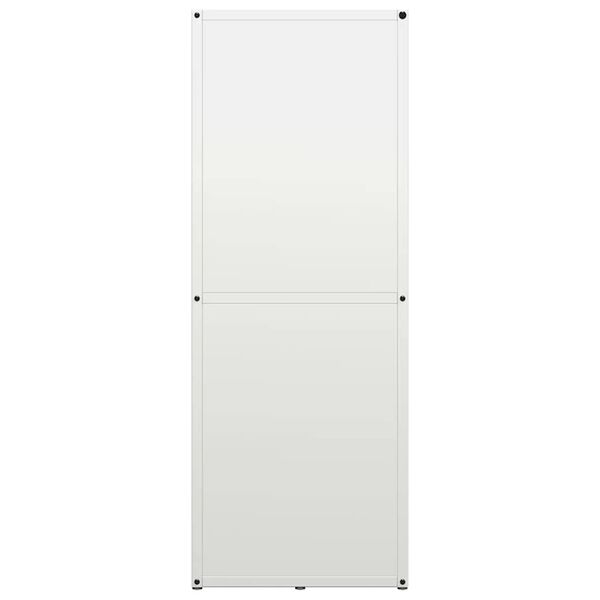 vidaXL Ράφι Καυσόξυλων Λευκό 40x30x80 εκ. Χάλυβας ψυχρής έλασης