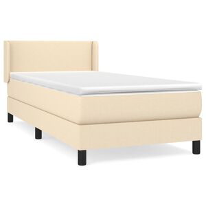 vidaXL &Kappa;&rho;&epsilon;&beta;ά&tau;&iota; Boxspring &mu;&epsilon; &Sigma;&tau;&rho;ώ&mu;&alpha; &Kappa;&rho;&epsilon;&mu; 80 x 200 &epsilon;&kappa;. &Upsilon;&phi;&alpha;&sigma;&mu;ά&tau;&iota;&nu;&omicron;