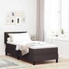 vidaXL Κρεβάτι box spring με στρώμα με στρώμα Σκούρο Καφέ 80 x 200 cm