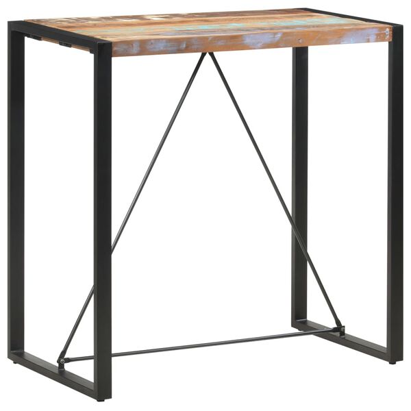 vidaXL Τραπέζι Μπαρ 110 x 60 x 110 εκ. από Μασίφ Ανακυκλωμένο Ξύλο