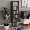 vidaXL Έπιπλο για CD Γυαλιστερό Μαύρο 21x20x88 εκ. Επεξεργασμένο Ξύλο