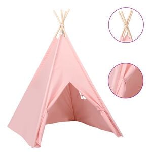 vidaXL &Sigma;&kappa;&eta;&nu;ή Teepee &Pi;&alpha;&iota;&delta;&iota;&kappa;ή &Rho;&omicron;&zeta; 120x120x150 &epsilon;&kappa;. Peach Skin &mu;&epsilon; &Sigma;ά&kappa;&omicron;