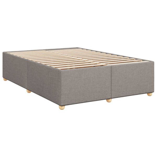 vidaXL Σκελετός Κρεβατιού Χωρίς Στρώμα Taupe 160x200 εκ. Υφασμάτινο