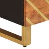 vidaXL Έπιπλο Τηλεόρασης Καφέ/Μαύρο 70x33,5x46 εκ. Μασίφ Ξύλο Μάνγκο
