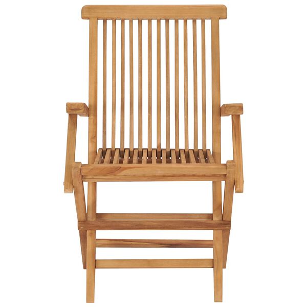 vidaXL Καρέκλες Κήπου 4 τεμ. από Μασίφ Ξύλο Teak με Taupe Μαξιλάρια