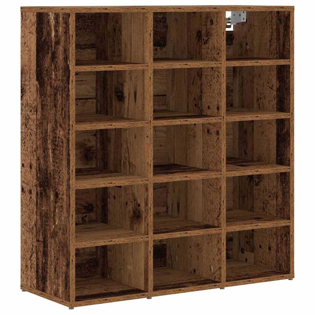 vidaXL Παπουτσοθήκη με ράφι Παλαιό ξύλο 77.5 x 30 x 83.5 εκ.