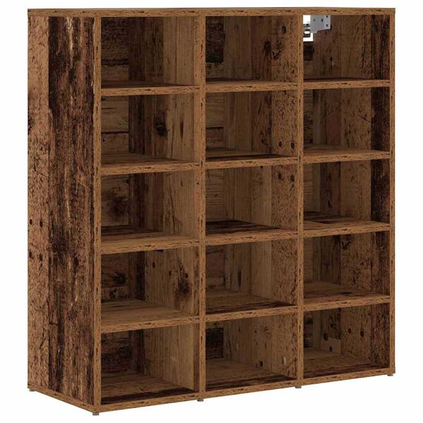 vidaXL Παπουτσοθήκη με ράφι Παλαιό ξύλο 77.5 x 30 x 83.5 εκ.