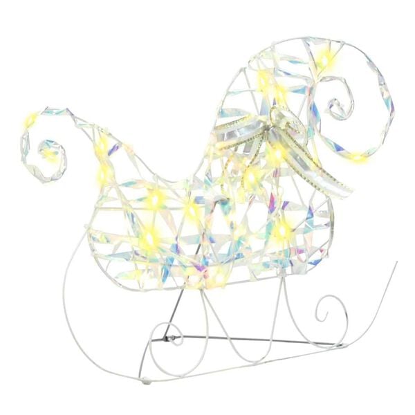 vidaXL LED Ρούντερ με 60 LED 3 pcs Θερμό λευκό PET