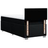 vidaXL Κρεβάτι Boxspring με Στρώμα Μαύρο 100 x 200 εκ. Υφασμάτινο