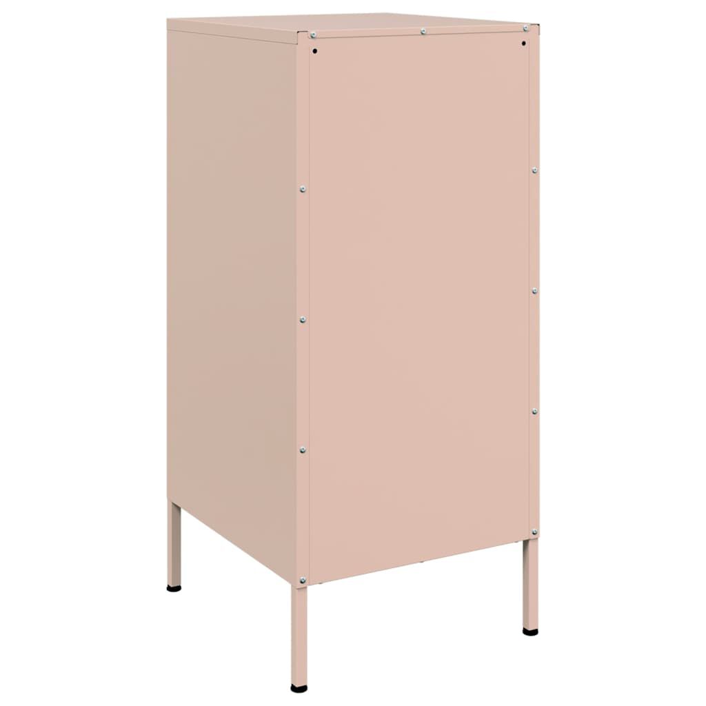 vidaXL Ντουλάπια 2 Τεμ. Ροζ 36 x 39 x 79 εκ. από Χάλυβα