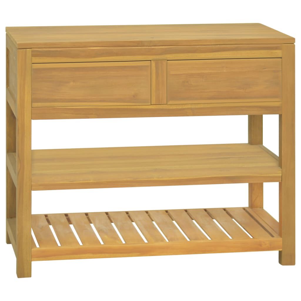 vidaXL Έπιπλο Μπάνιου 90 x 45 x 75 εκ. από Μασίφ Ξύλο Teak