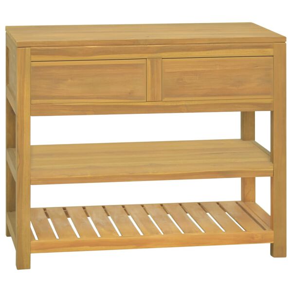 vidaXL Έπιπλο Μπάνιου 90 x 45 x 75 εκ. από Μασίφ Ξύλο Teak
