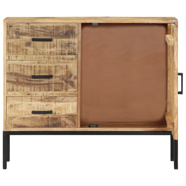 vidaXL Ντουλάπι με Συρτάρια 88 x 30 x 71 εκ. από Μασίφ Ξύλο Μάνγκο