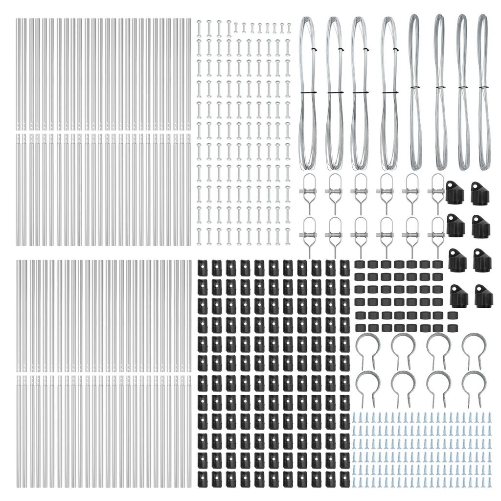 vidaXL Στυλοί περίφραξης 52 pcs Ø32 mm 190 εκ. Γαλβανισμένο Χάλυβα
