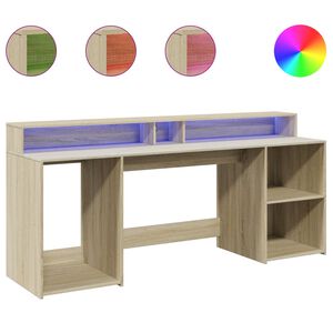 vidaXL &Gamma;&rho;&alpha;&phi;&epsilon;ί&omicron; &mu;&epsilon; LED Sonoma &delta;&rho;&upsilon;&sigmaf; 200x55x91 &epsilon;&kappa;. &Epsilon;&pi;&epsilon;&xi;&epsilon;&rho;&gamma;. &Xi;ύ&lambda;&omicron;
