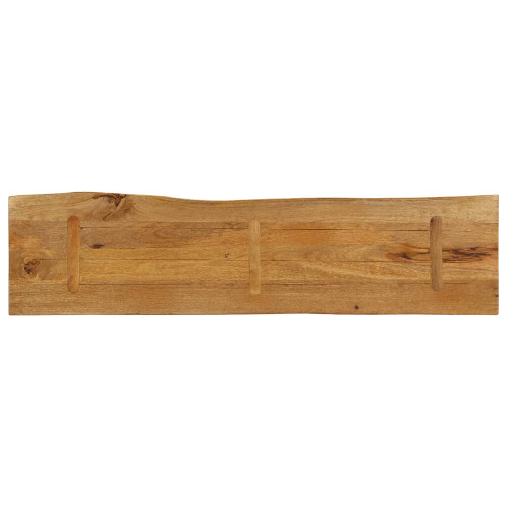 vidaXL Επιφάνεια Τραπεζιού 180x40x2,5 εκ. Live Edge Μασίφ Ξύλο Μάνγκο